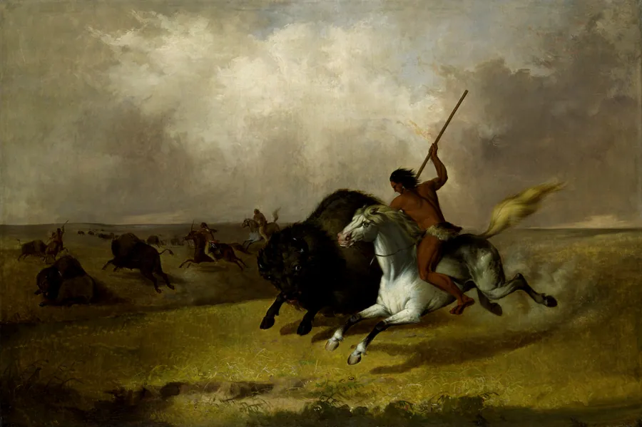 Buffalo Hunt on the Southwestern Prairies by John Mix Stanley, born Canandaigua, NY 1814-died Detroit, MI 1872