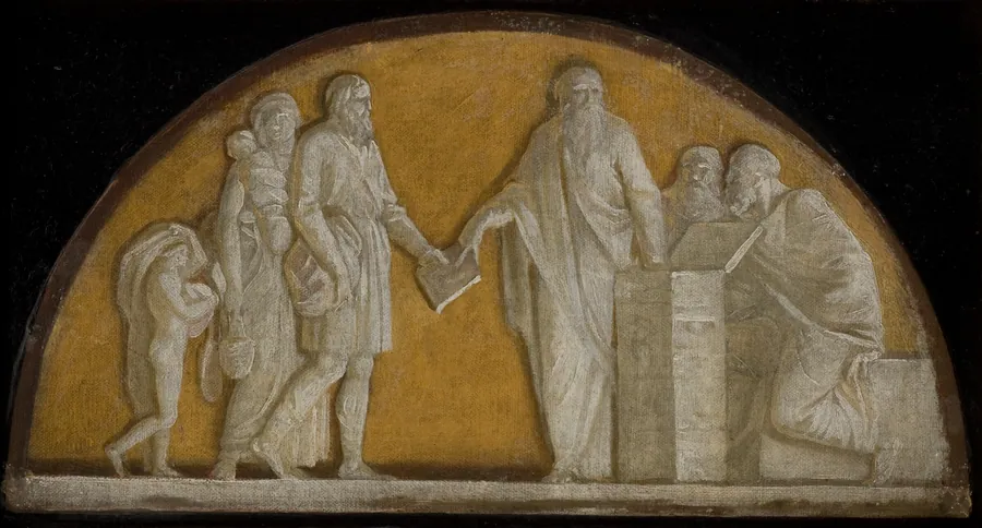 Oprettelsen af Kjøbenhavns Brandforsikring 1731. Allegori by Nicolai Abildgaard