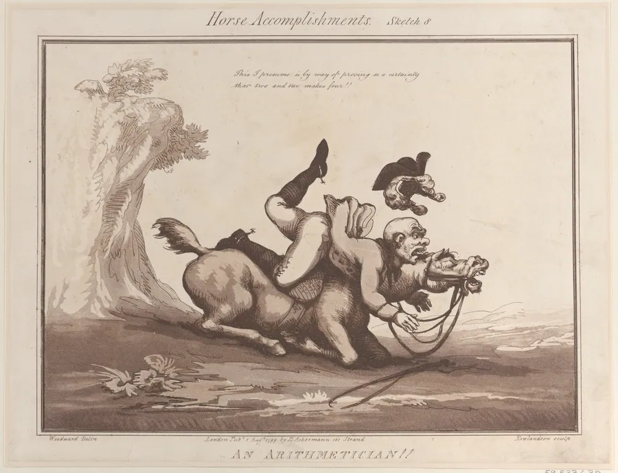 Horse Accomplishments, Sketch 8: An Arithmetician !! by George Murgatroyd Woodward