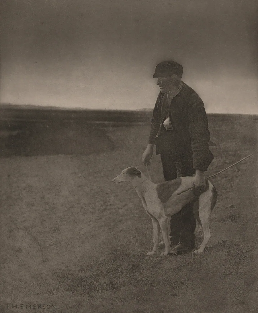 The Poacher-A Hare in View by Peter Henry Emerson