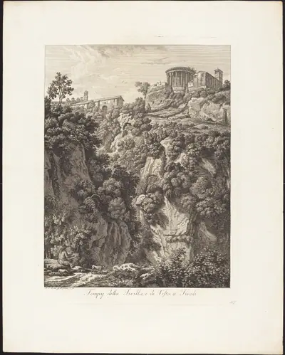 Tempj della Sibilla e Vesta a Tivoli