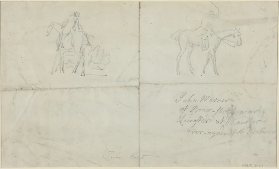 Mounted Horsemen [verso] by James Seymour