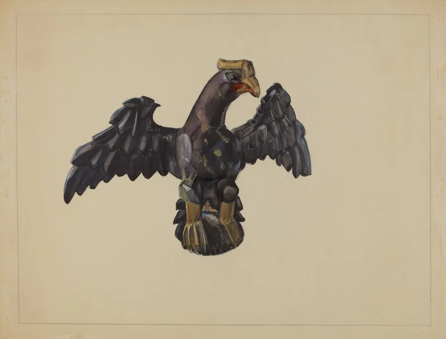 Pa. German Eagle Figure by Mina Lowry