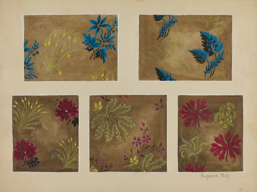 5 Printed Textiles by Suzanne Roy