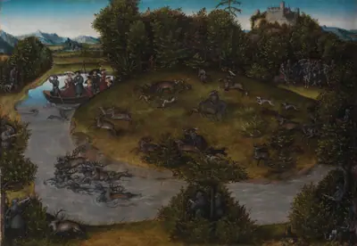 Kurfyrst Frederik den Vise (1463-1525) af Sachsens jagt