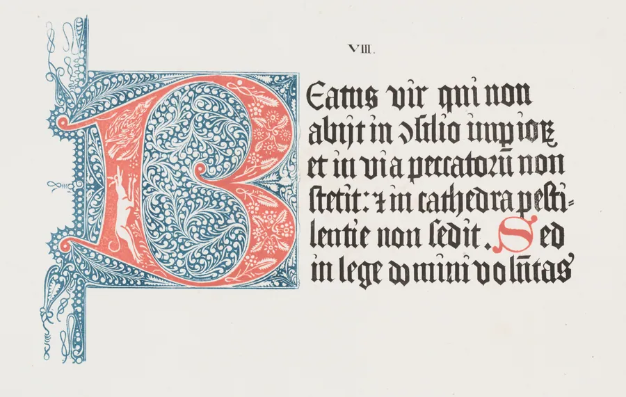 Art of the Lithograph: Psalter- Initial B, Plate VIII by Alois Senefelder