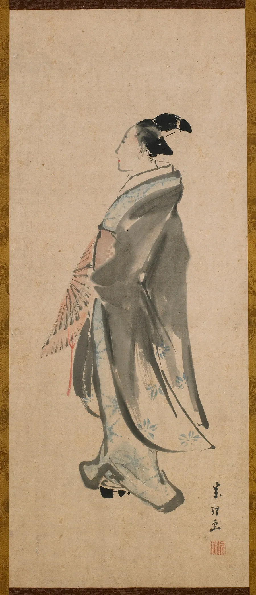Young man by Katsushika Hokusai 葛飾北斎 (1760-1849)