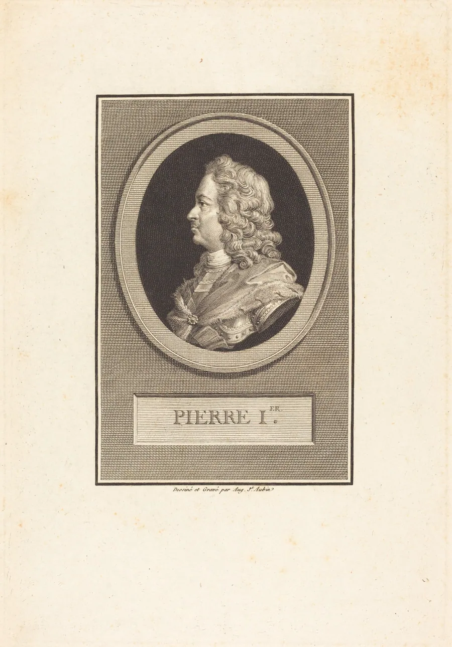 Peter the Great by Augustin de Saint-Aubin