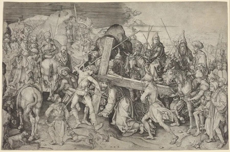 Christ Carrying the Cross by Martin Schongauer