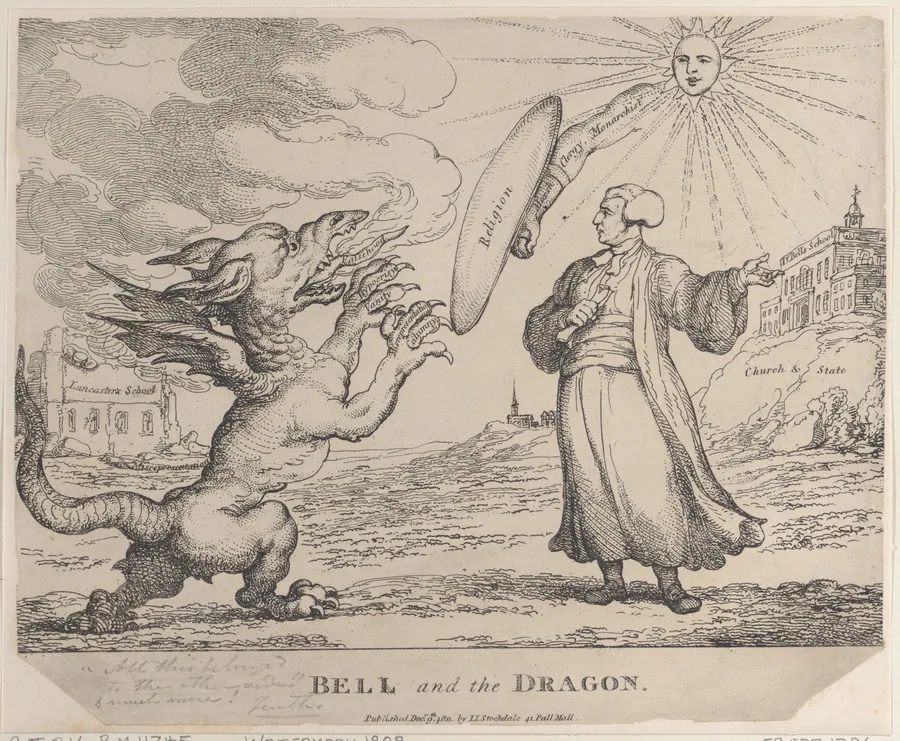 Bell and the Dragon by Thomas Rowlandson