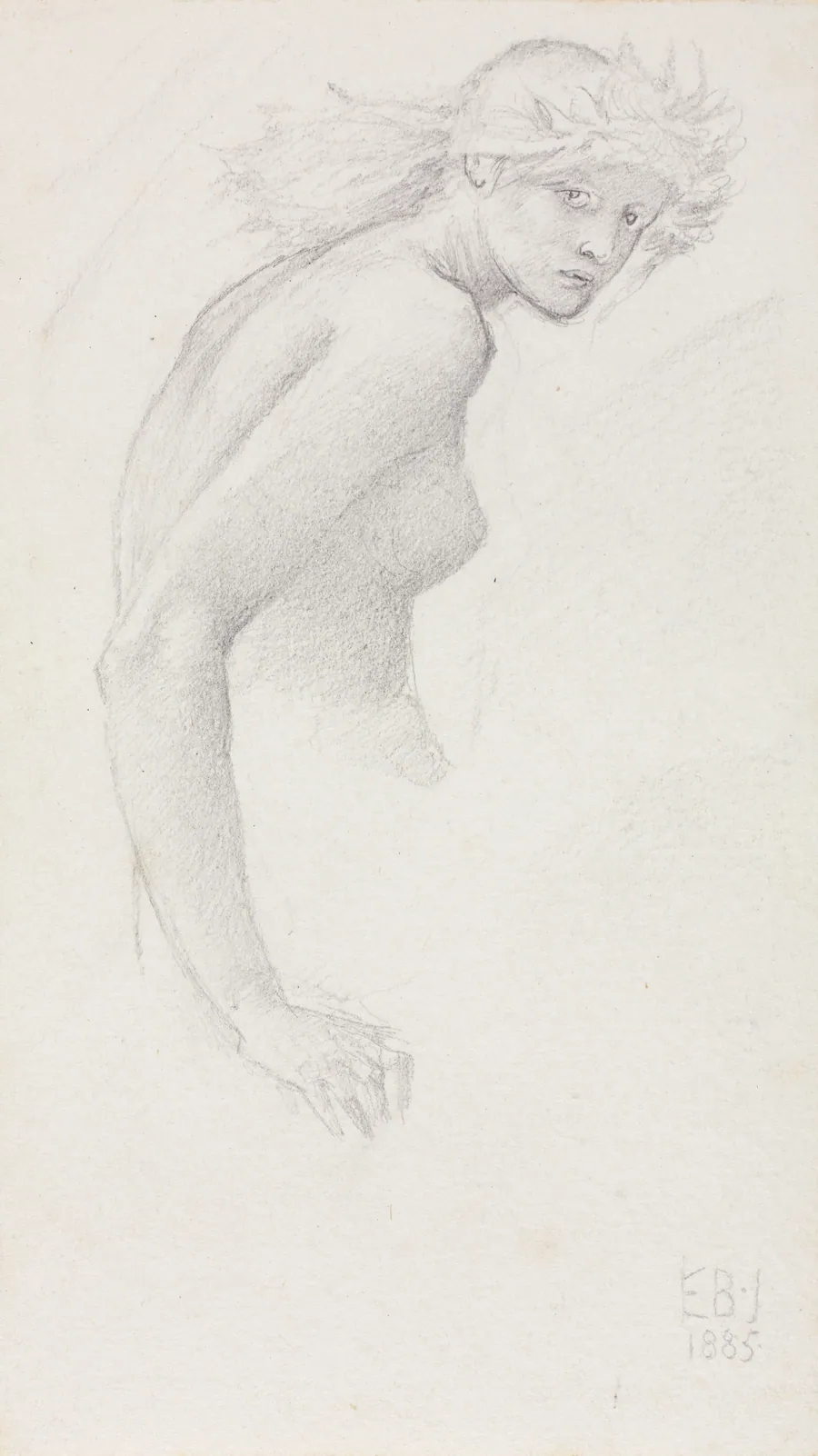 Study of a Female Figure by Edward Burne-Jones