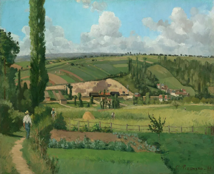 Landscape at Les Pâtis, Pontoise by Camille Pissarro