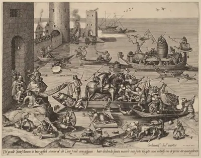 Saint Martin with His Horse in a Ship