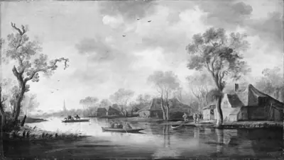 Hollandsk flodlandskab