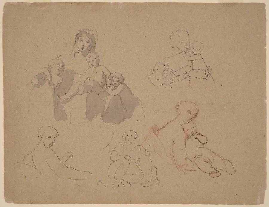Studies: Major Thomas Biddle and Thomas Wilcocks Sully by Thomas Sully