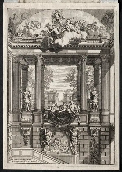 Staircase at the Palace of Voorst in Holland