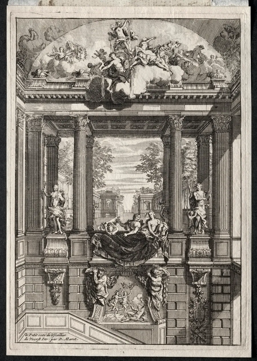 Staircase at the Palace of Voorst in Holland by Daniel Marot