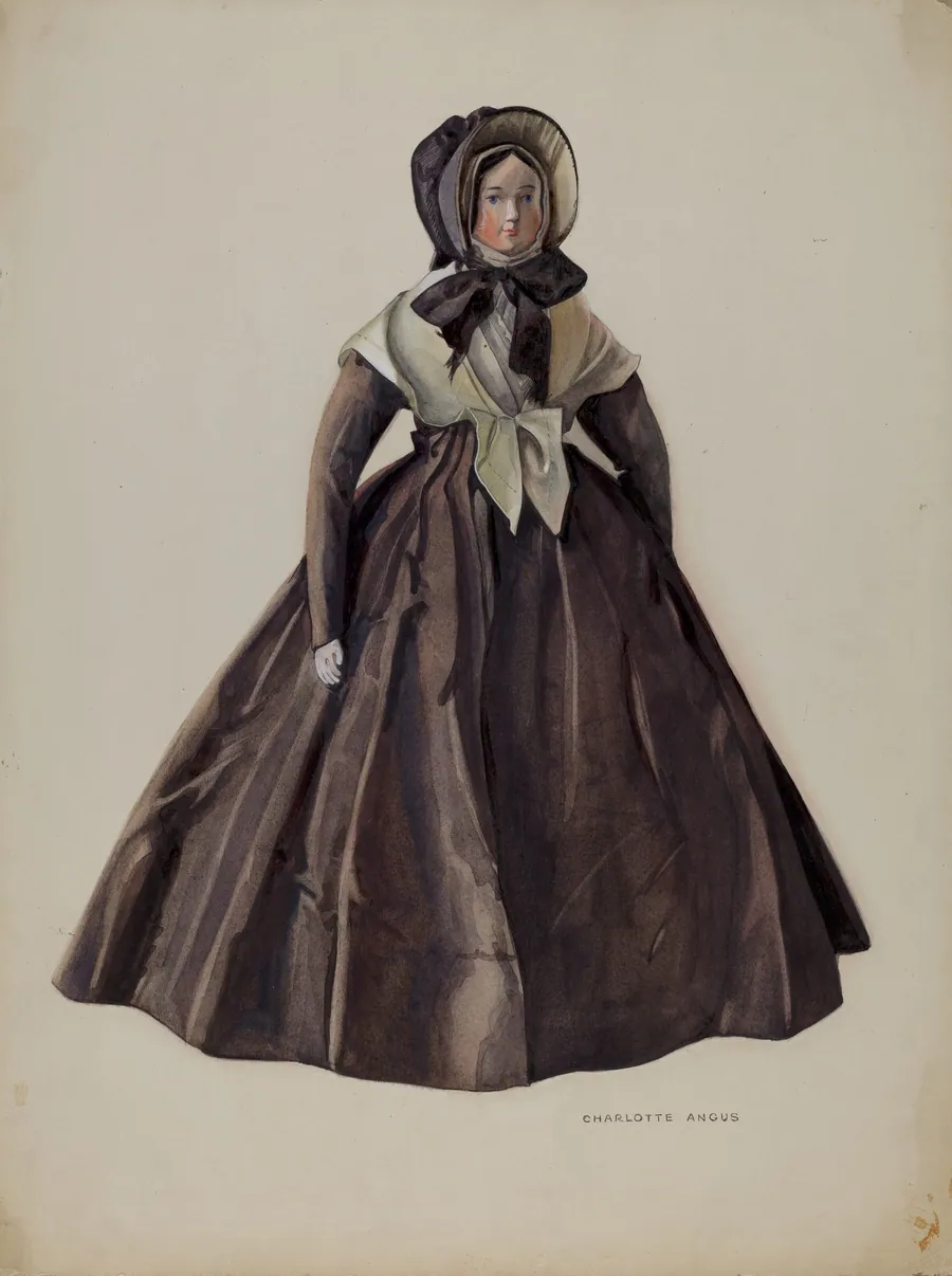 Quaker Costume Doll by Charlotte Angus