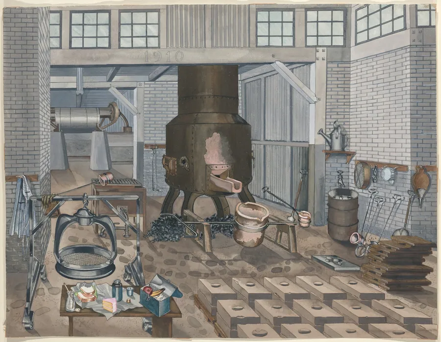Iron Foundry, 1910 by Perkins Harnly