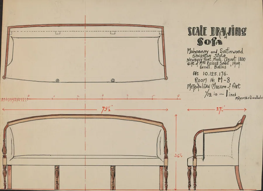 Sofa by M. Rosenshield-von-Paulin