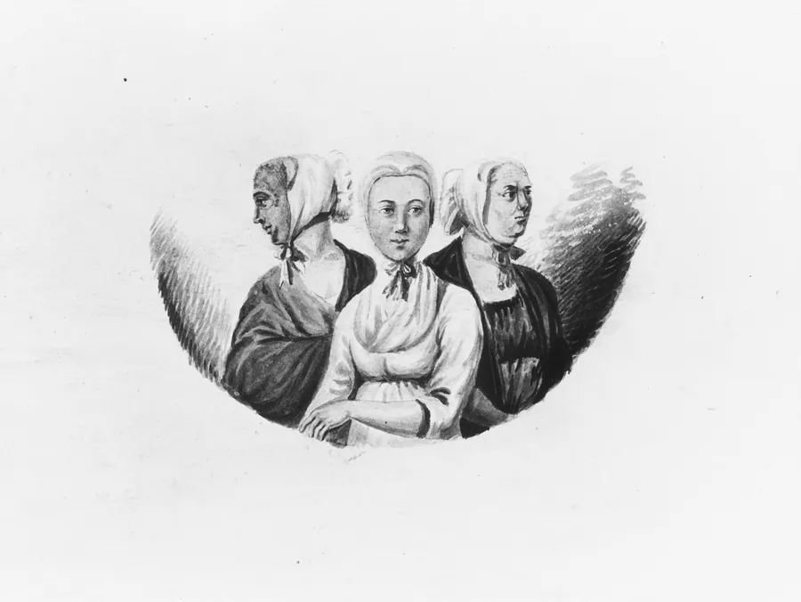 Moravian Sisters by Pavel Petrovich Svinin