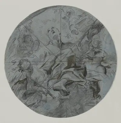 Apotheosis of a Saint (recto)