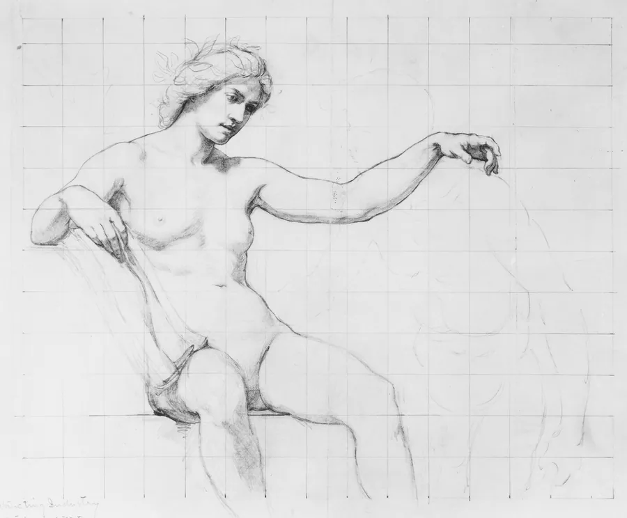 Study for "Science Instructing Industry" by Kenyon Cox