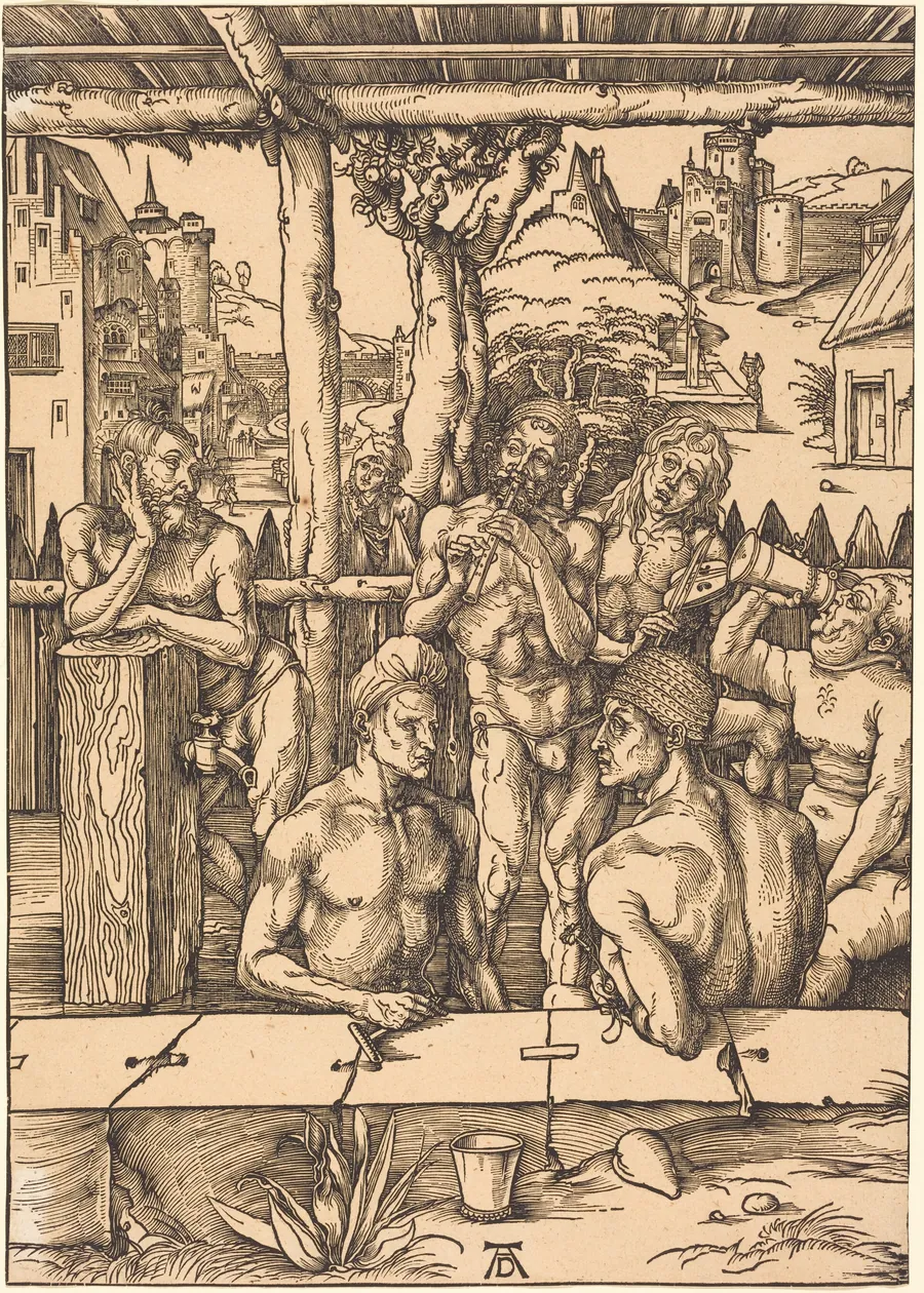 Bath House by Albrecht Dürer
