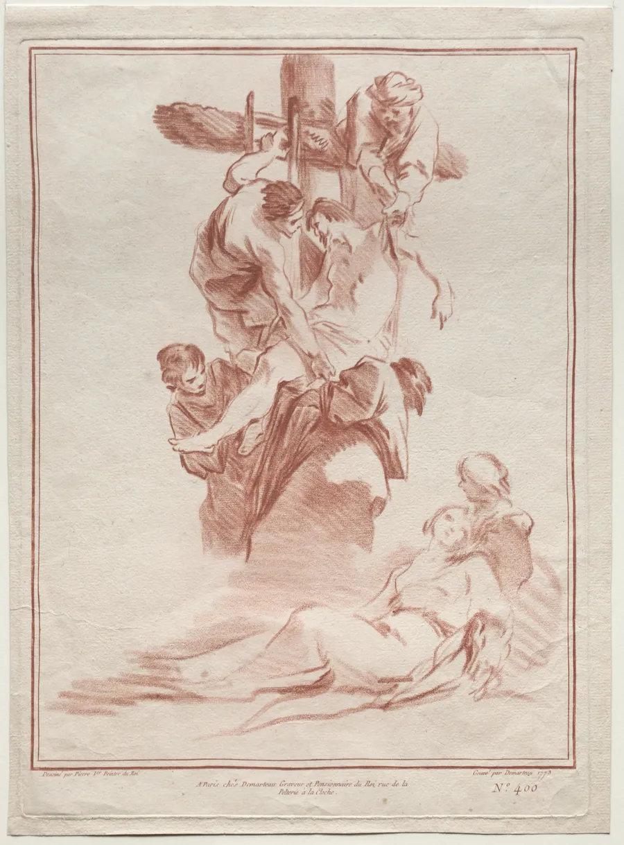 The Descent from the Cross by Jean-Baptiste-Marie Pierre