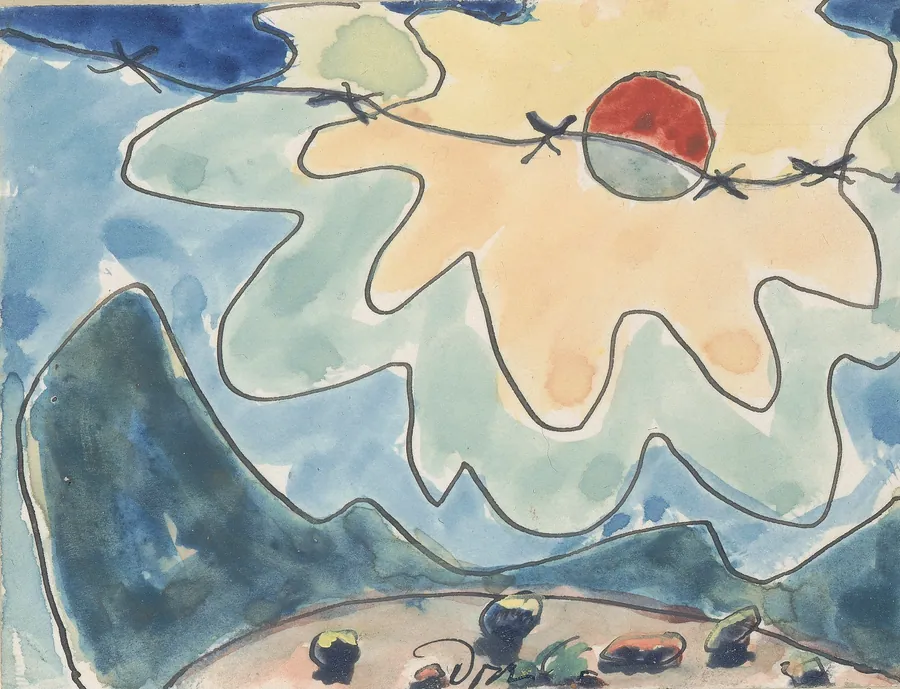 Sun by Arthur Dove, born Canandaigua, NY 1880-died Huntington, NY 1946