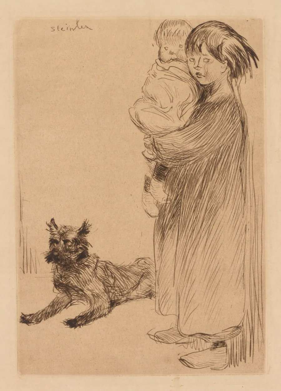 The Big Sister (La Grande Soeur) by Théophile Alexandre Steinlen