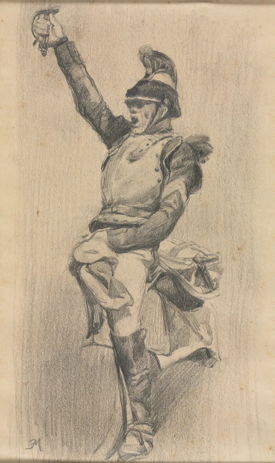 Soldier with Upraised Arm by Ernest Meissonier