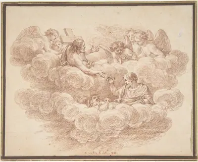 The Risen Christ Appearing to Souls in Purgatory