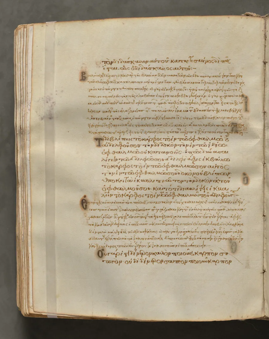 Text, folio 230 (verso), from a Gospel Book with Commentaries