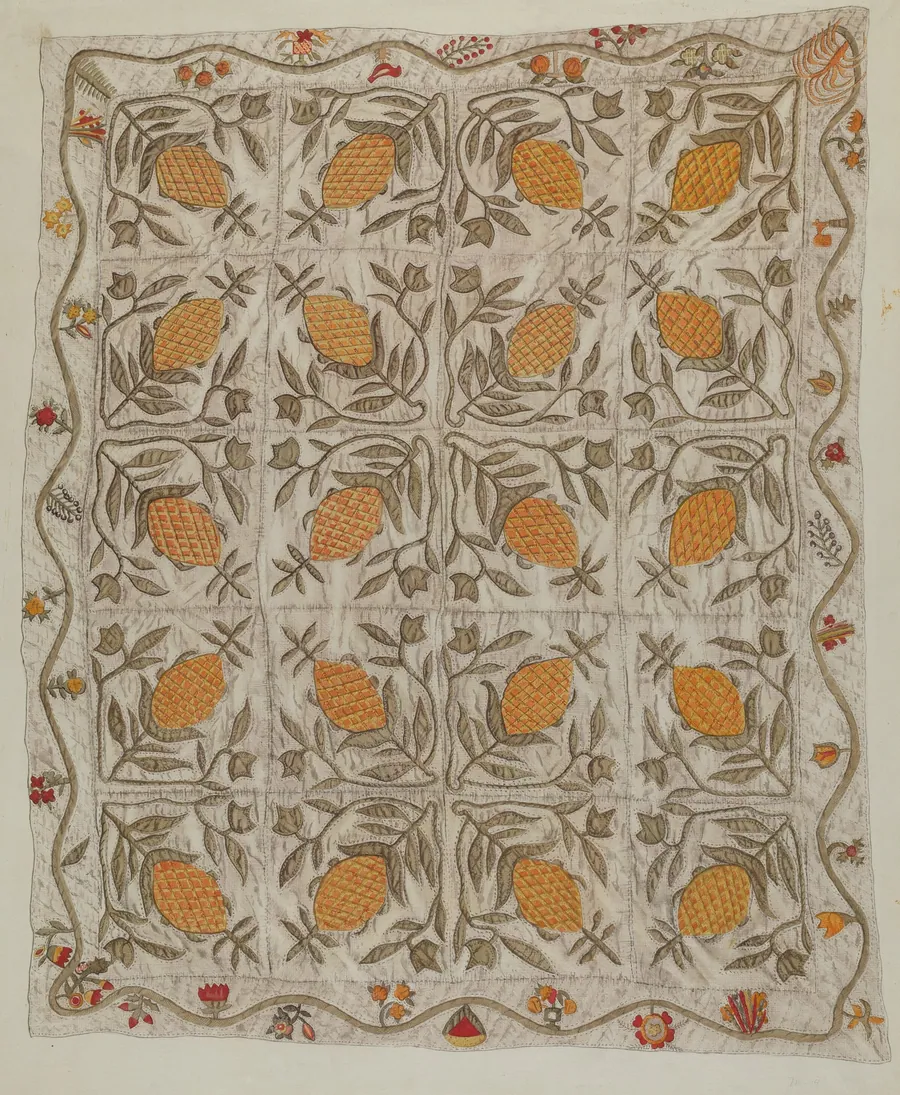 Pineapple Quilt by Mildred E. Bent