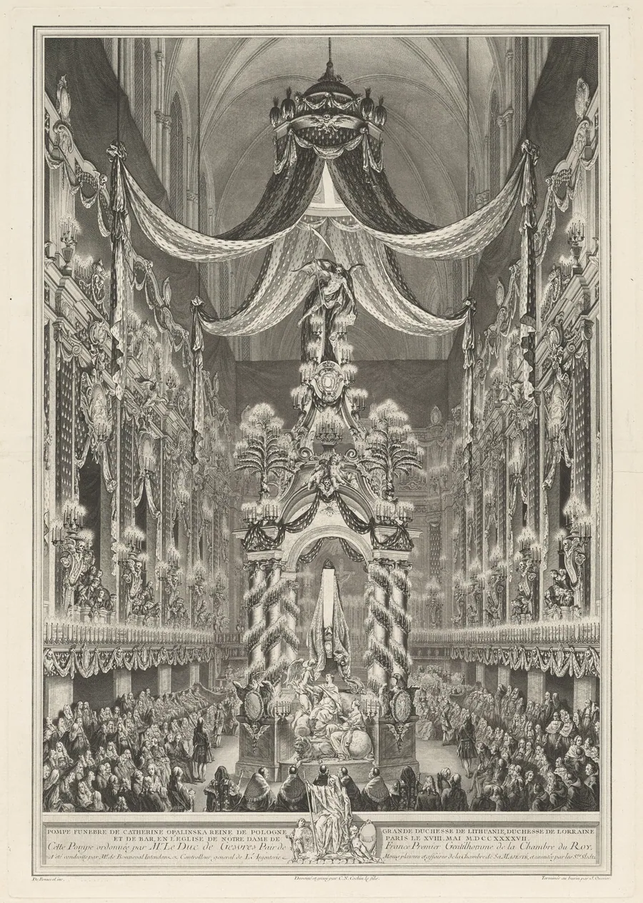 Pompe funèbre de Catherine Opalinska by Charles-Nicolas Cochin II