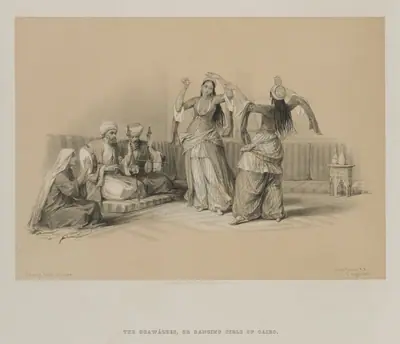 Egypt and Nubia, Volume III: Dancing Girls at Cairo