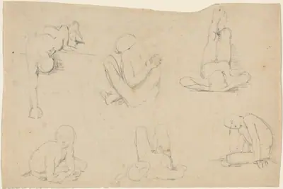 Studies of a Male Figure