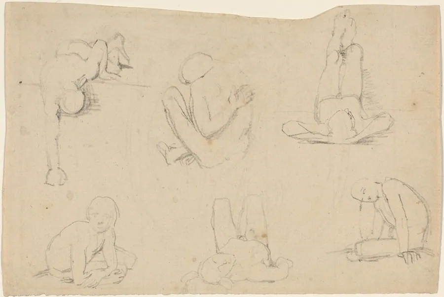 Studies of a Male Figure by John Flaxman