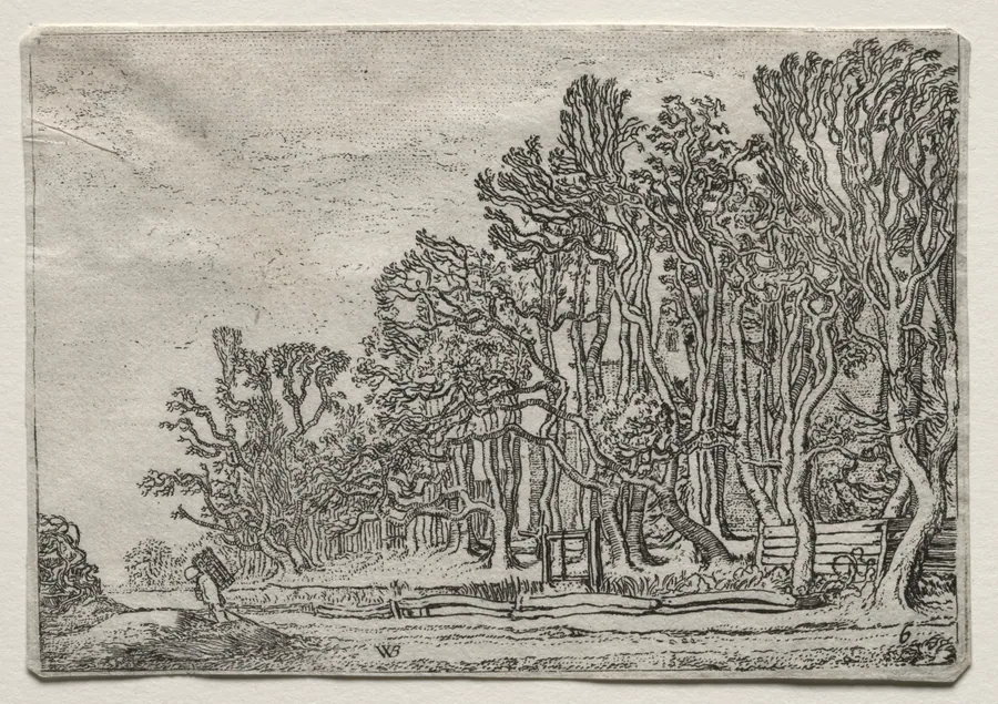 The Set of the Landscapes: Two Plank-Hedges by Willem Pietersz Buytewech