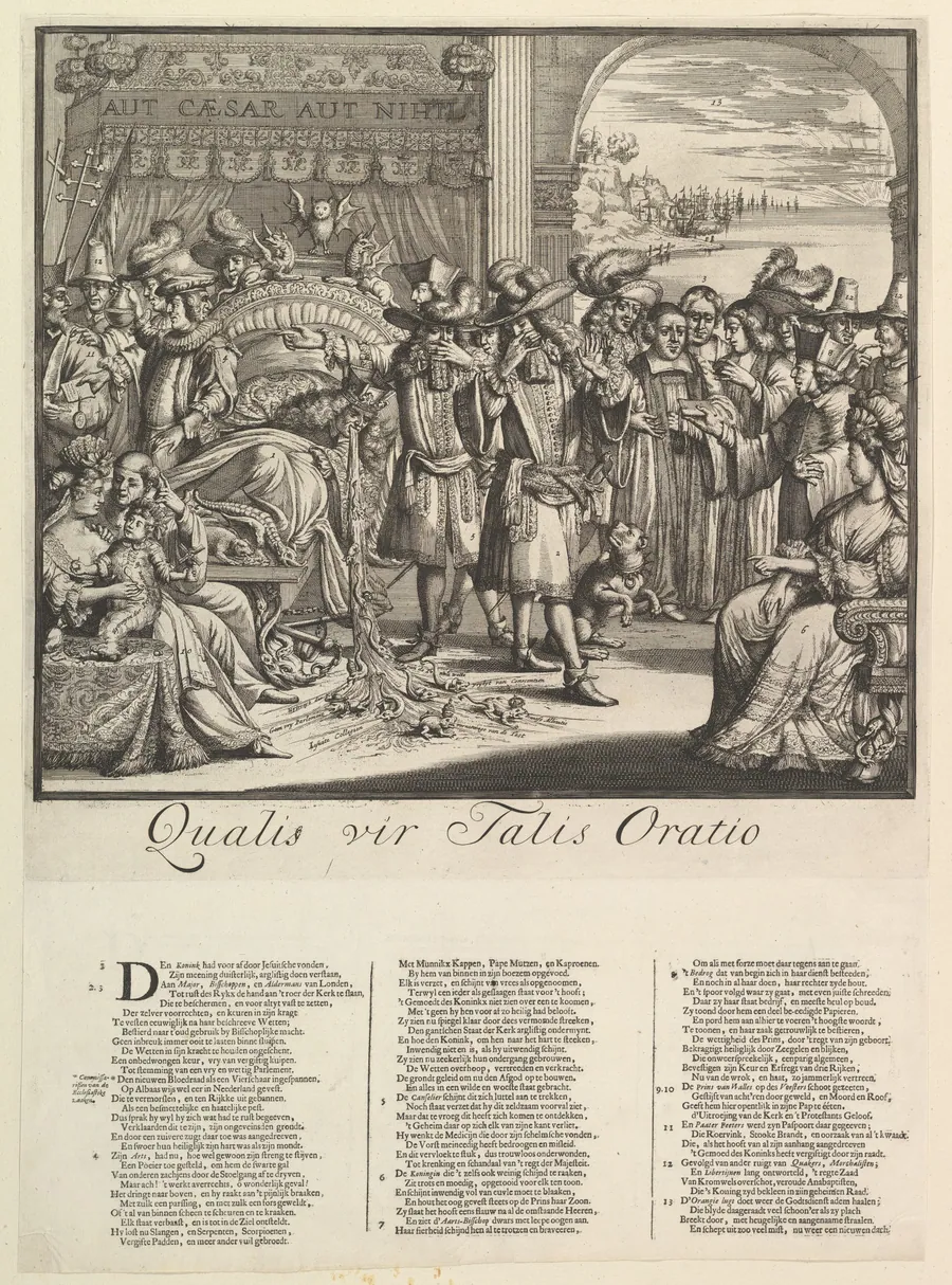 Qualis vir Talis Oratio by Romeyn de Hooghe