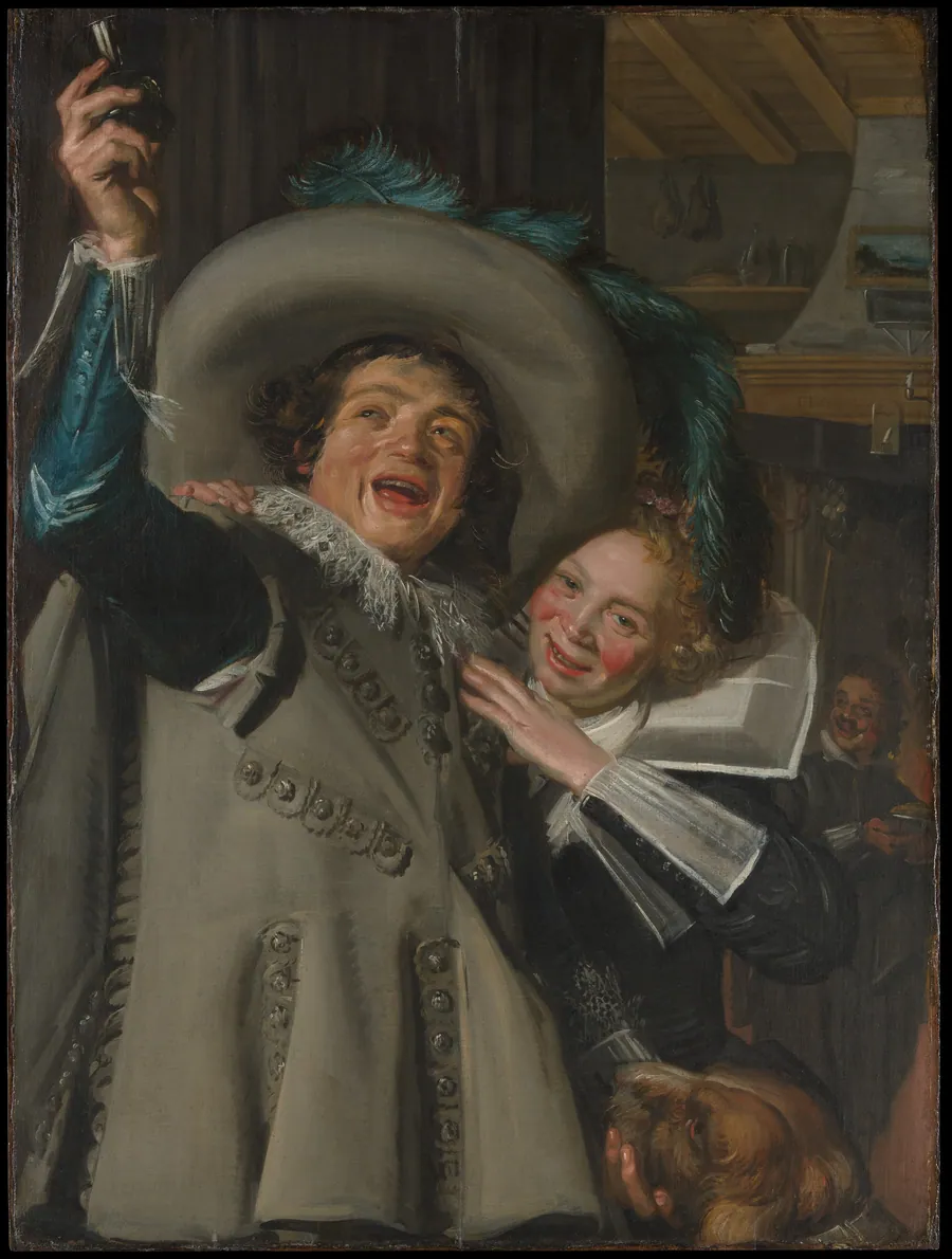 Young Man and Woman in an Inn by Frans Hals