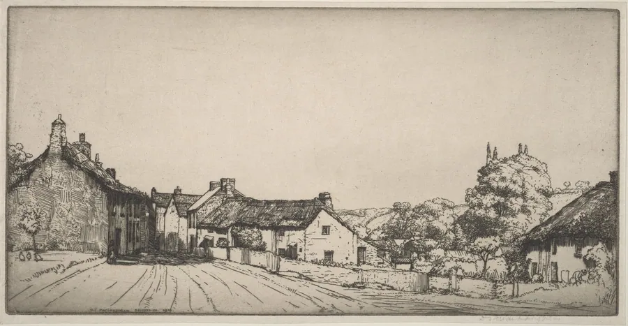 A Devonshire Village by Donald Shaw MacLaughlan