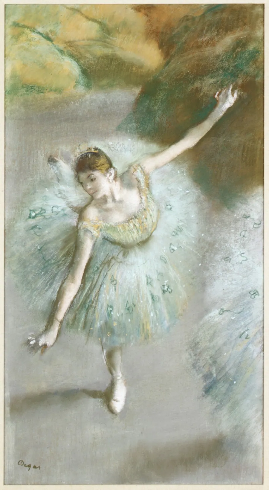 Dancer in Green by Edgar Degas