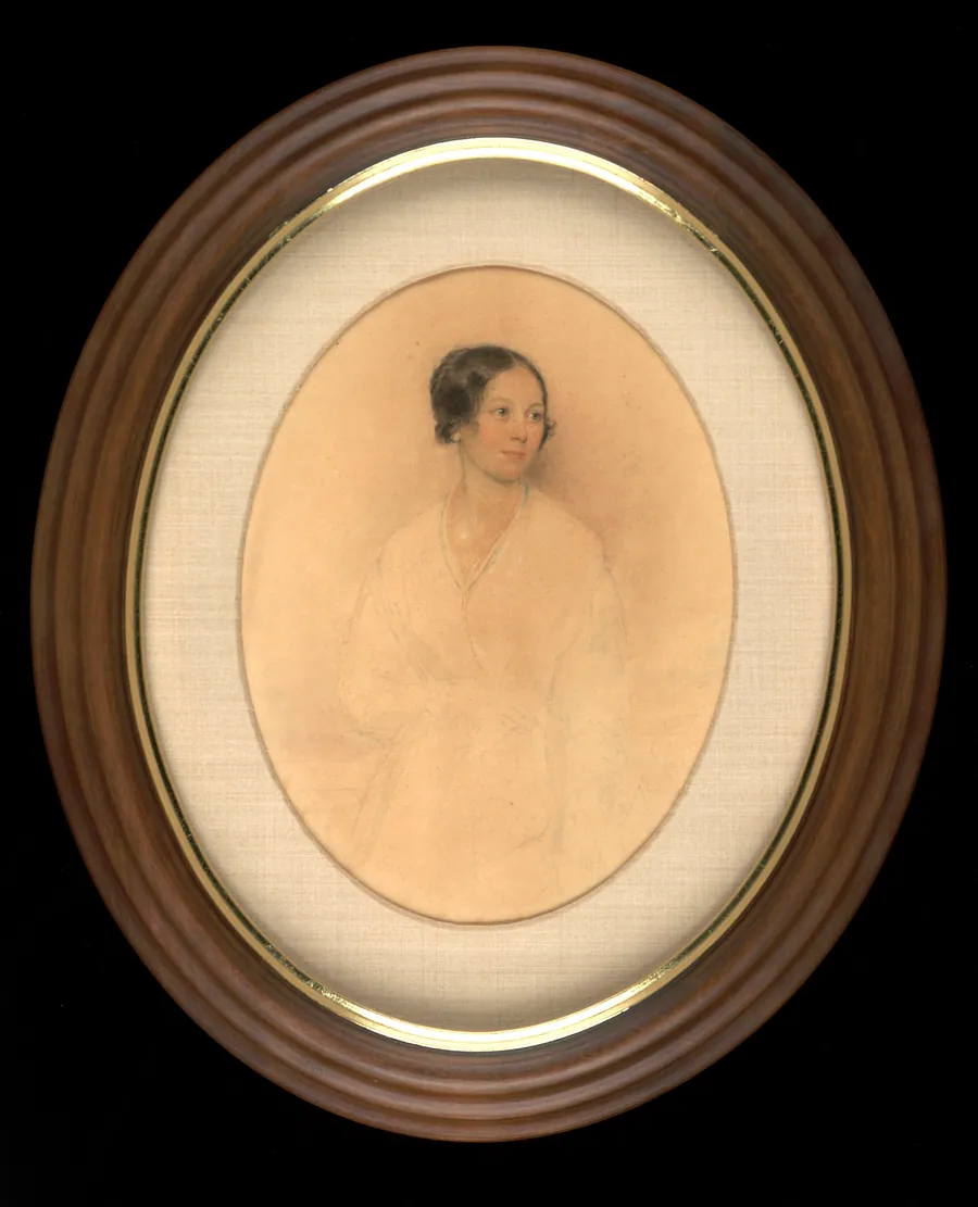 Mrs. Francis Schroeder (Caroline Seaton) by Richard Morell Staigg, born Leeds, England 1817-died Newport, RI 1881
