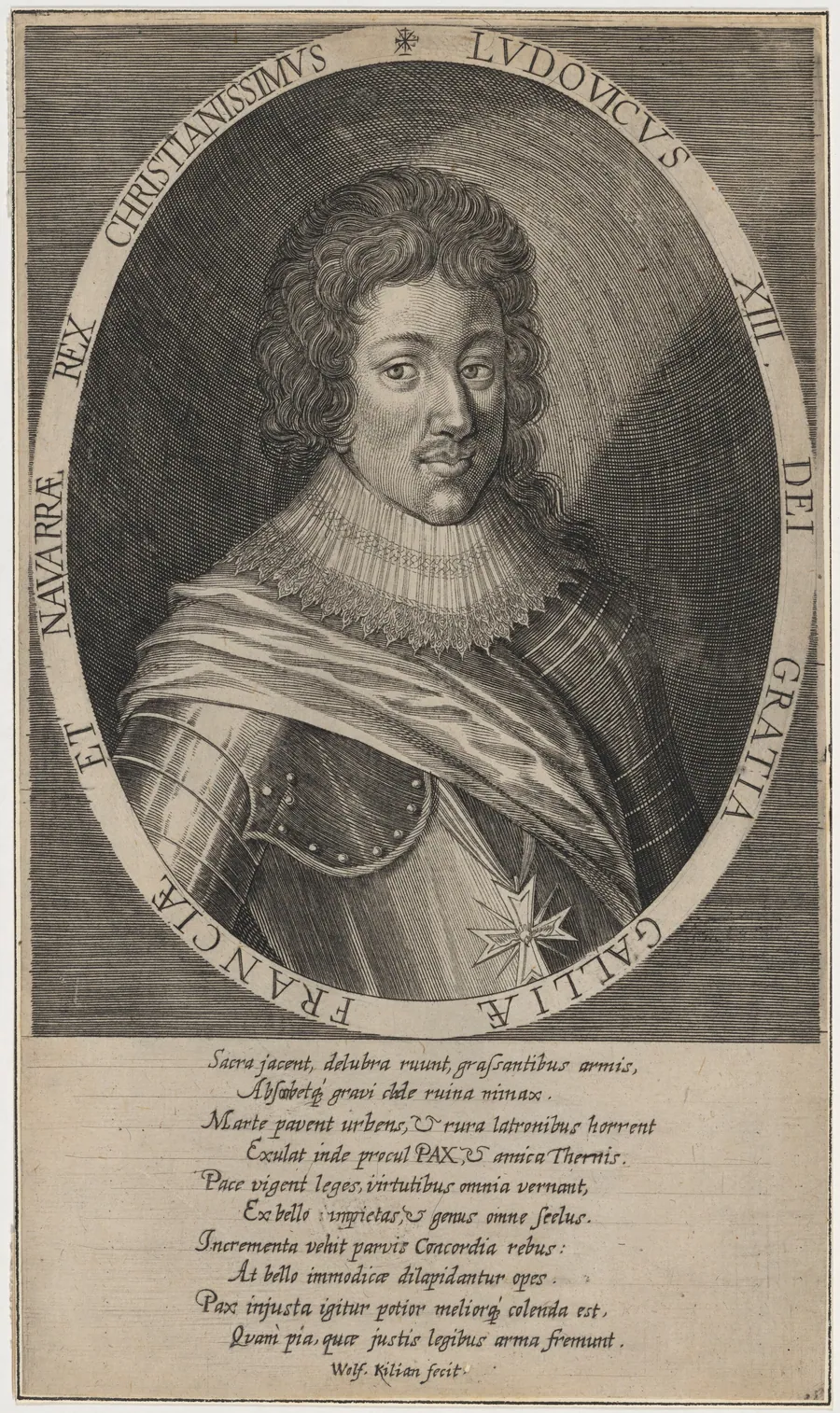 Louis XIII of France by Wolfgang Philipp Kilian