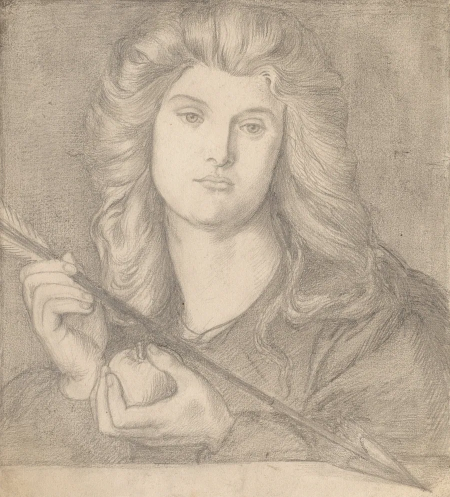 Study for "Venus Verticordia" by Dante Gabriel Rossetti