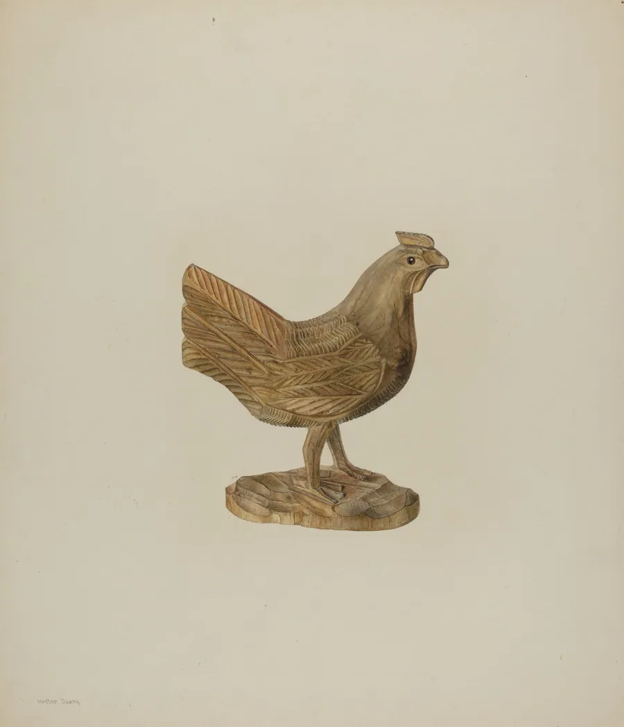 Pa. German Toy Hen by Hester Duany