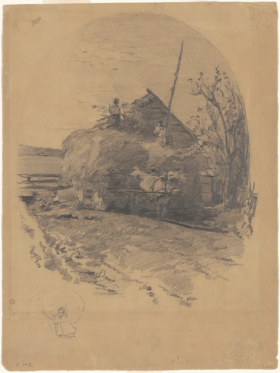 Polling [recto] by Walter Shirlaw
