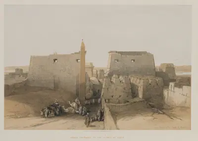Egypt and Nubia, Volume II: Grand Entrance to the Temple of Luxor